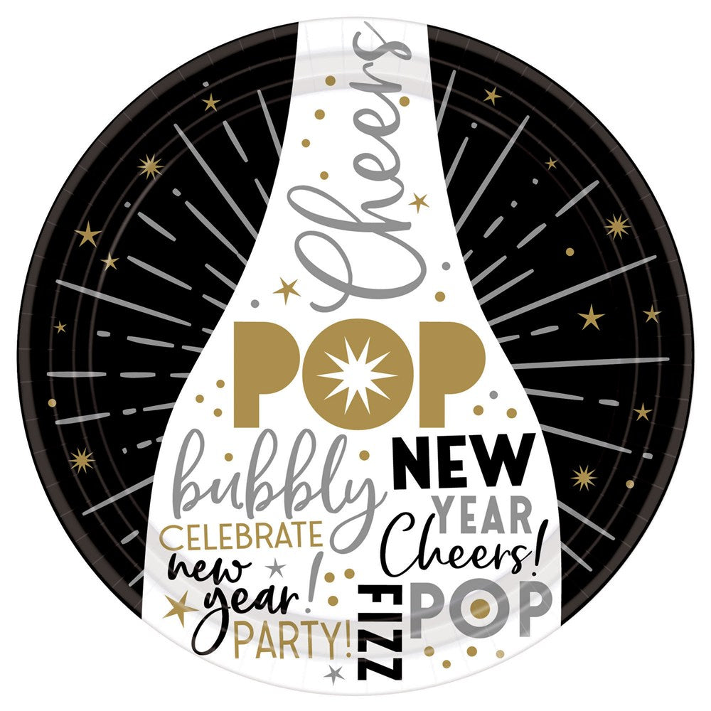 Celebrate The New Year Round Plates 7in 8ct.