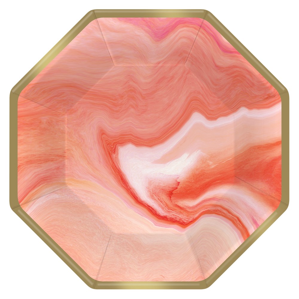 Pantone Marble Plate Octagon (S) 8ct