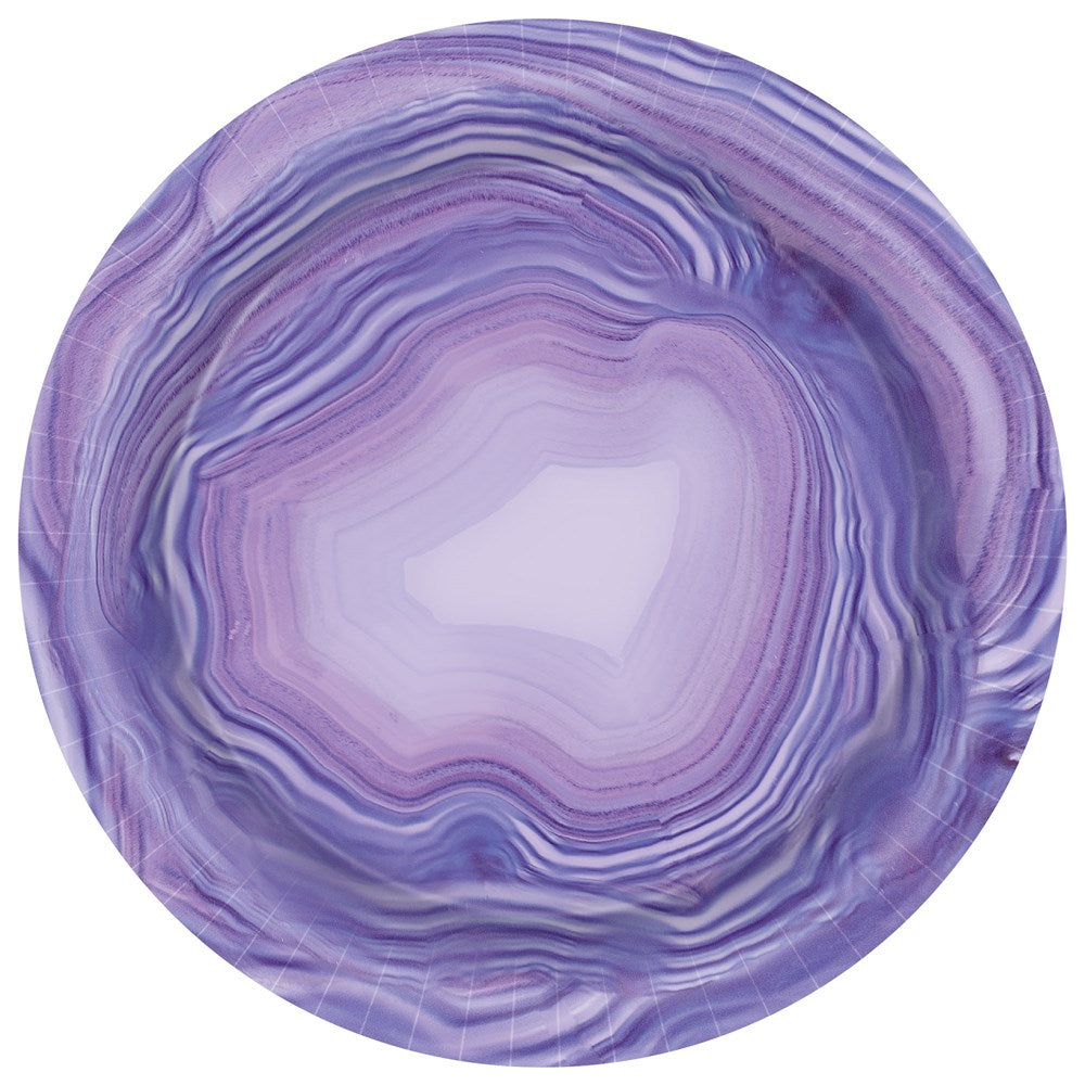 Purple Geode Plate (S) 8ct