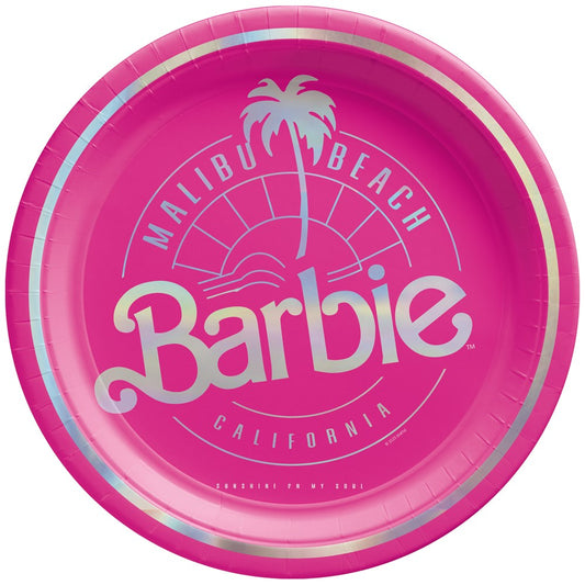 Plate (S) Rnd Barbie Embossed