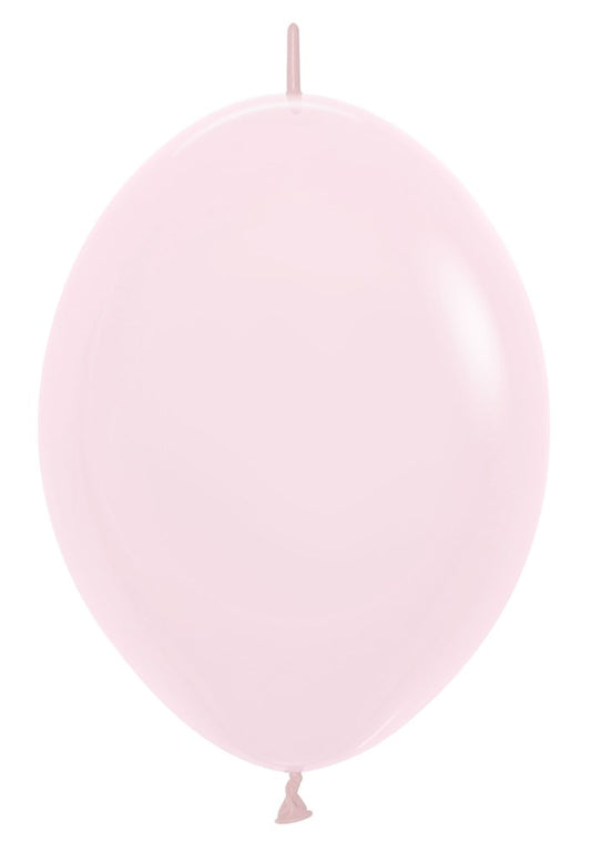 6 inch Sempertex Pastel Matte Pink LINK-O-LOON 50ct
