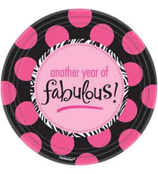 Faboulous Birthday Plate (S) 8ct