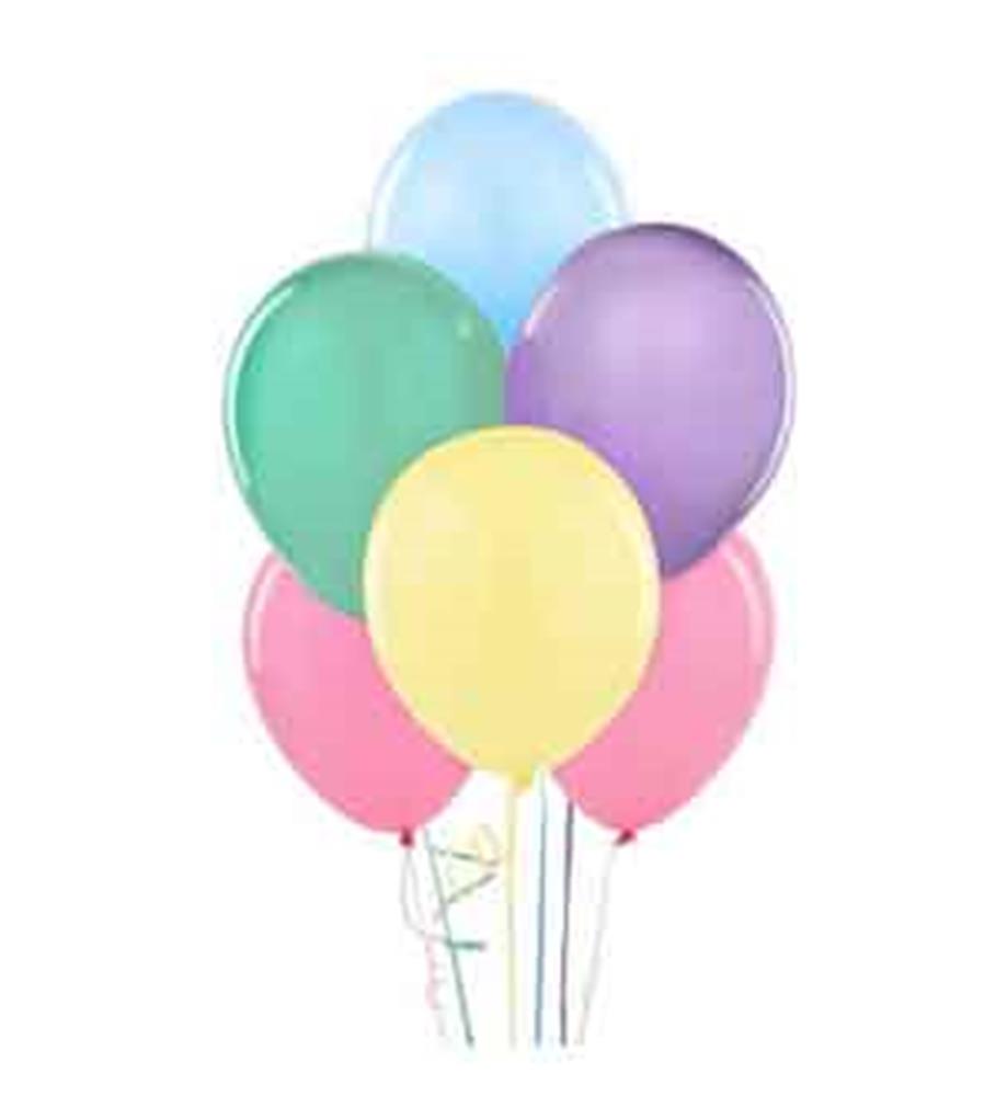 Balloon 12in - Assrtd 10ct