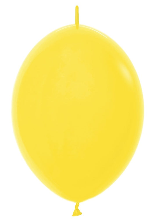 6 inch Sempertex Yellow Link-O-LOON 50ct