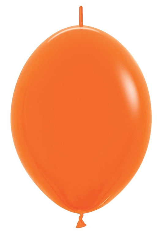6 inch Sempertex Fashion Orange Link-O-LOON 50ct