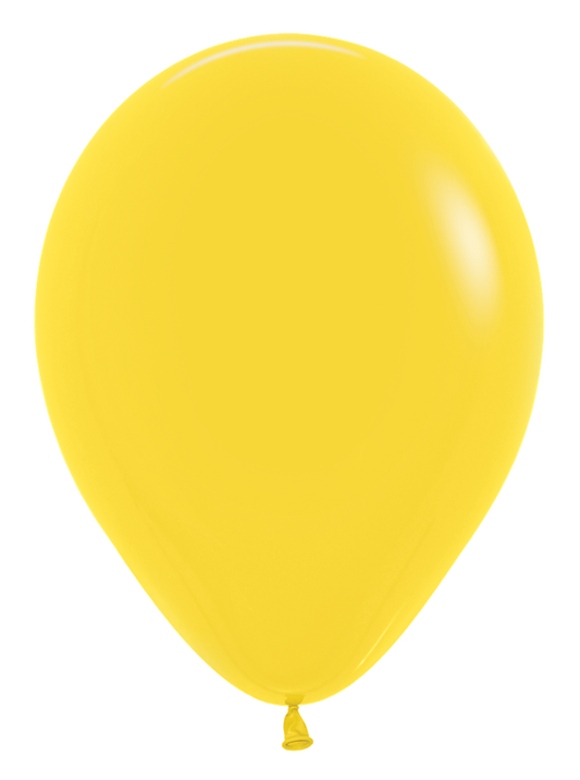 18 inch Sempertex Fashion Yellow Latex Balloon 25ct