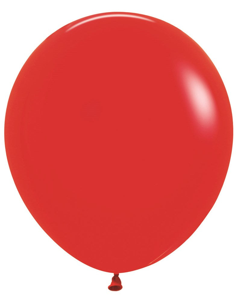 Globos de látex rojos Sempertex Fashion de 18 pulgadas, 25 unidades