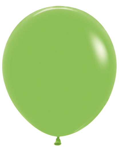 18 inch Sempertex Deluxe Key Lime Green Latex Balloons 25ct