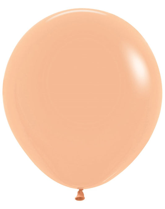 18 inch Sempertex Deluxe Peach-Blush Latex Balloons 25ct