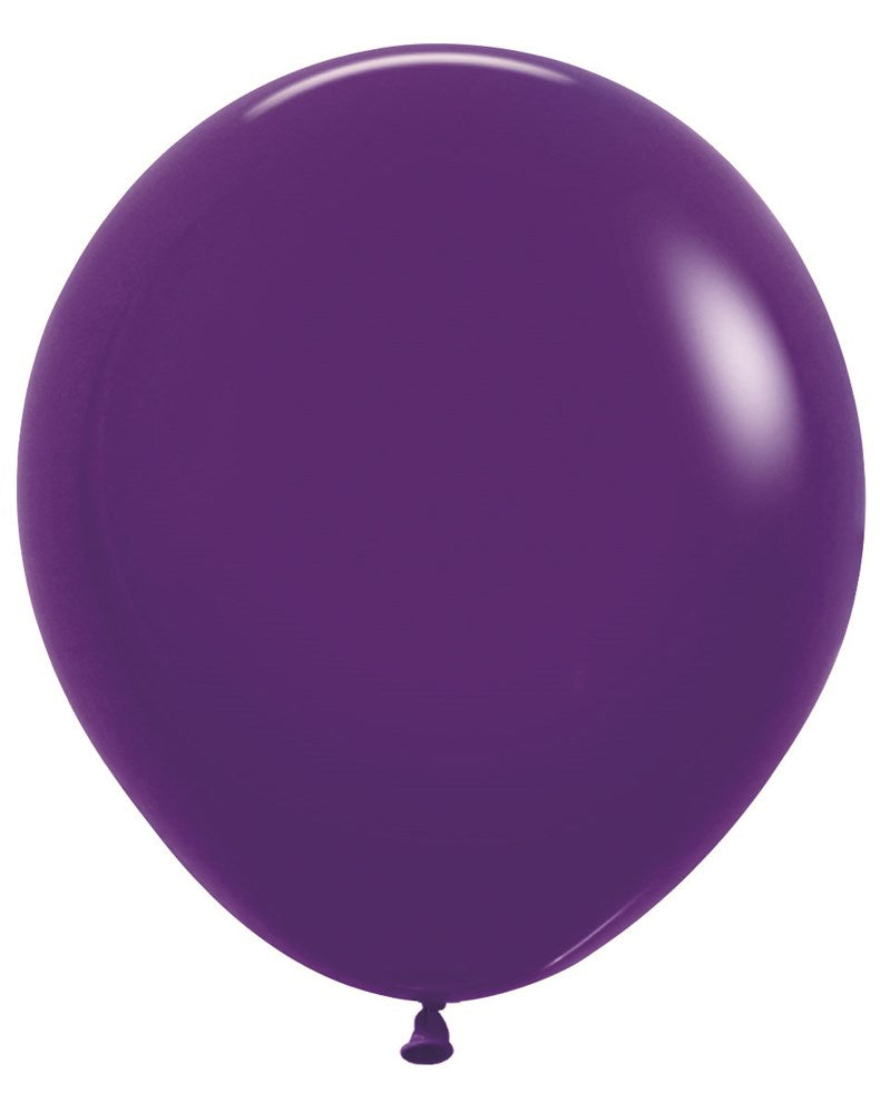 Globos de látex violeta Sempertex Fashion de 18 pulgadas, 25 unidades