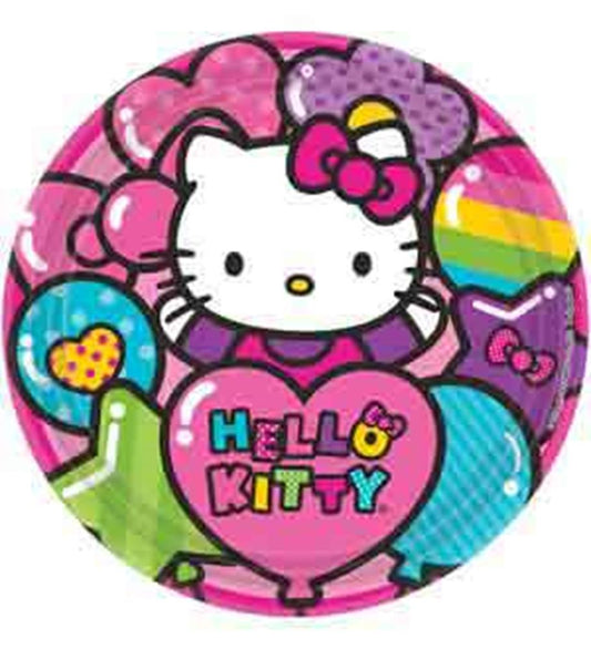 Hello Kitty Rainbow Plate (L) 8ct