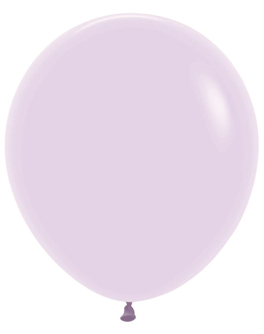 18 inch Sempertex Pastel Matte Lilac Latex Balloons 25ct