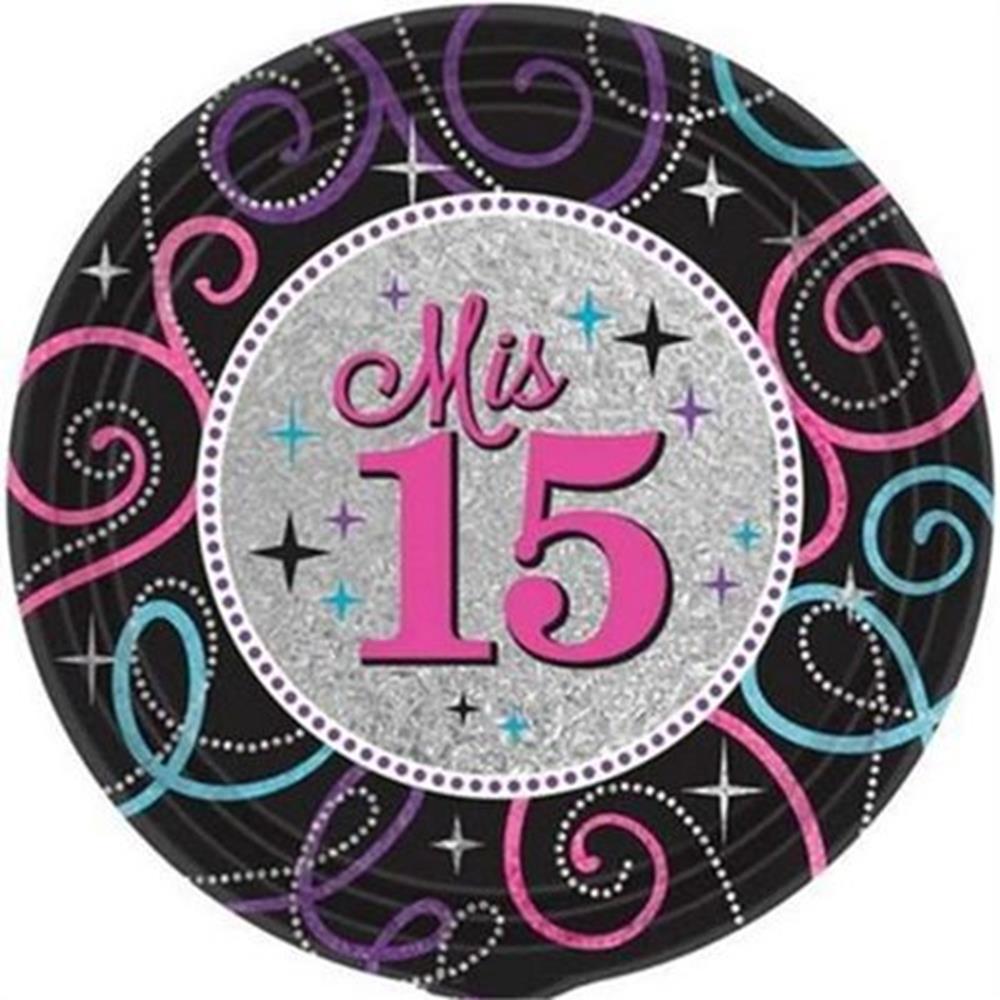 Mis Quince Anos Plate (L) 8ct