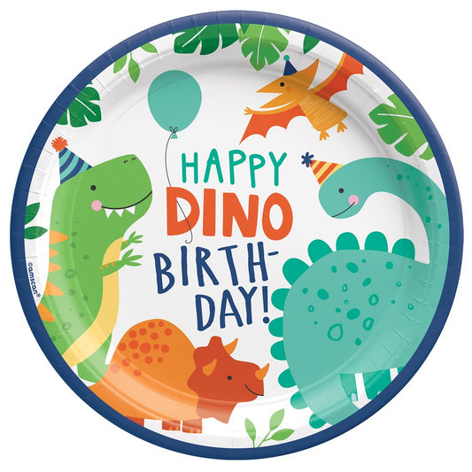 Dino-Mite Party 9in Plate 8ct