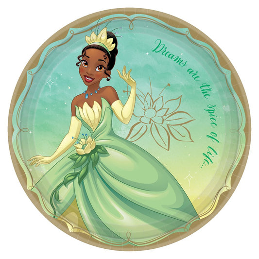 Disney Princess Once Upon A Time 9in Plate Tiana 8ct