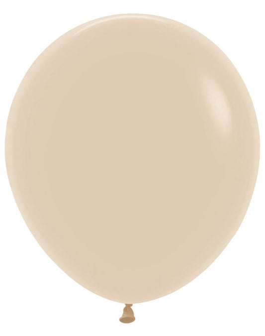 18 inch Sempertex Deluxe White Sand Latex Balloons 25ct