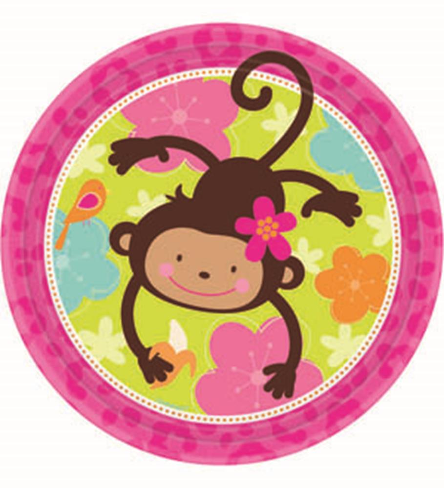 Monkey Love Plate 9 in