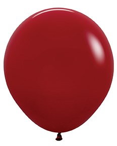 18 inch Sempertex Deluxe Imperial Red Latex Balloons 25ct