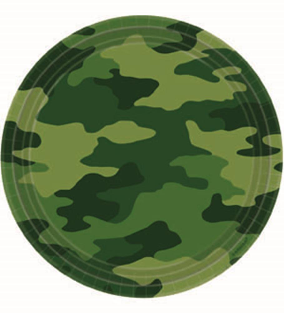 Camouflage Plate (L)8ct