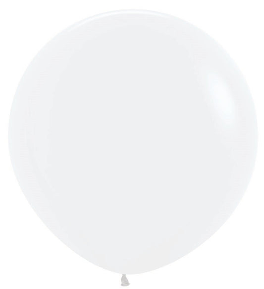 36 inch Sempertex Fashion White Latex Balloons 10ct