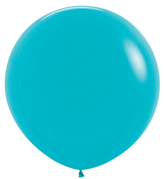 Globos de látex azul turquesa Sempertex Deluxe de 36 pulgadas, 10 unidades