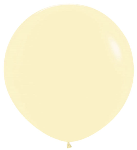 Globos de látex amarillo pastel Sempertex de 36 pulgadas, 10 unidades