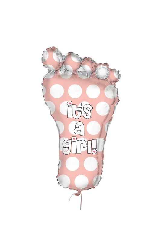 By Foot Girl Giant Foil Balloon 31in