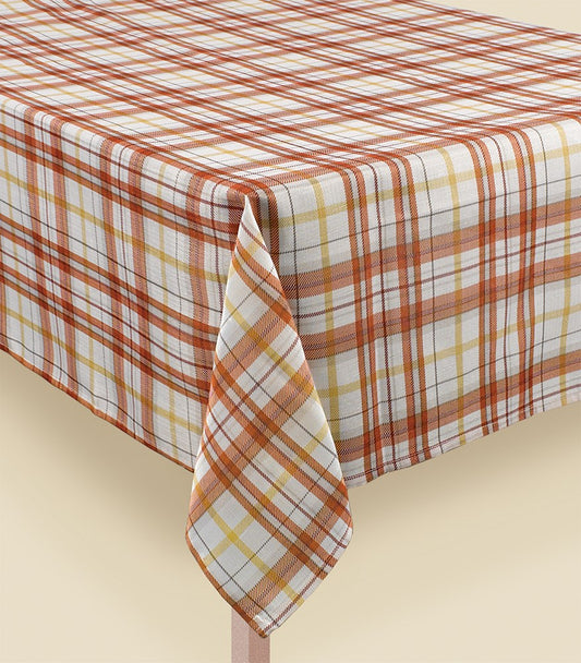 Harvest Plaid Table Cover 60in x 84in
