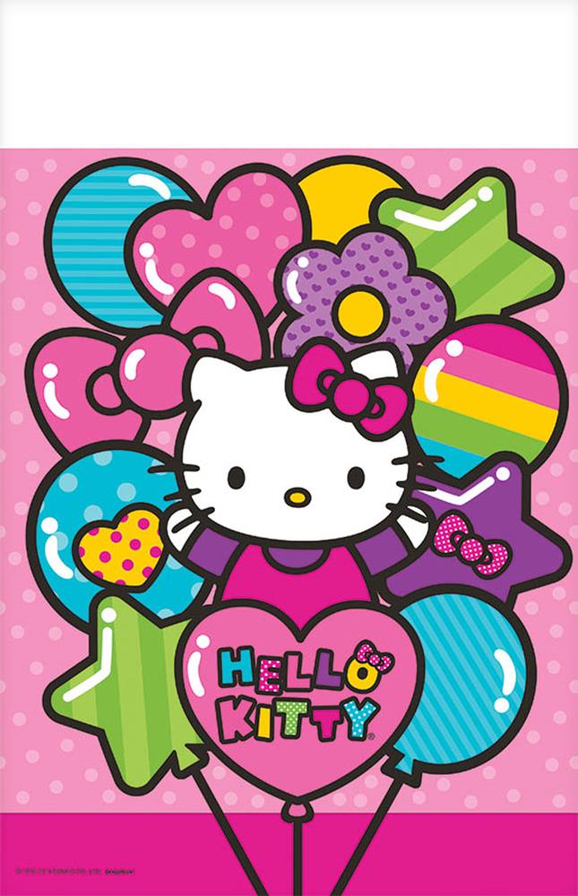 Mantel arcoiris Hello Kitty 54x96