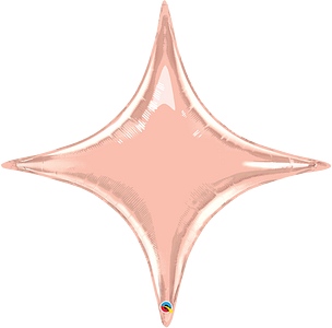 Qualatex Globo de lámina plana de oro rosa Starpoint de 20 pulgadas 1ct