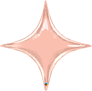 Qualatex Globo de lámina plana de oro rosa Starpoint de 40 pulgadas 1ct