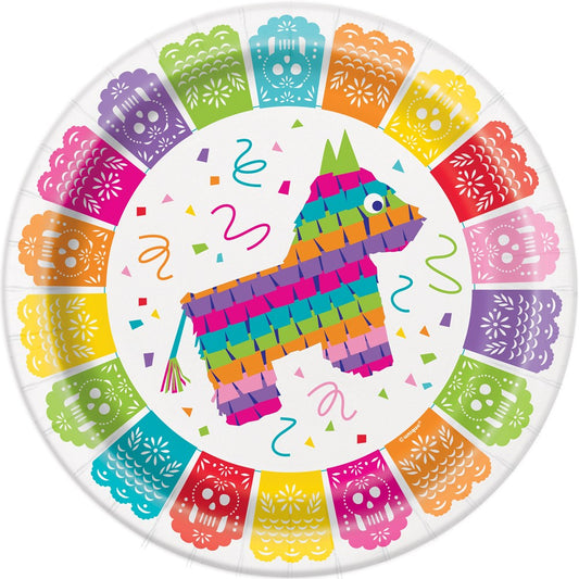 Mexican Fiesta Plate (L) 8ct