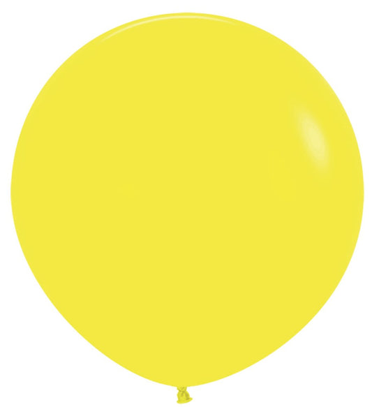 24 inch Sempertex Fashion Yellow Latex Balloons 10ct