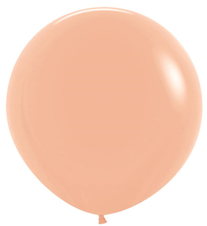 24 inch Sempertex Deluxe Peach Blush Latex Balloons 10ct