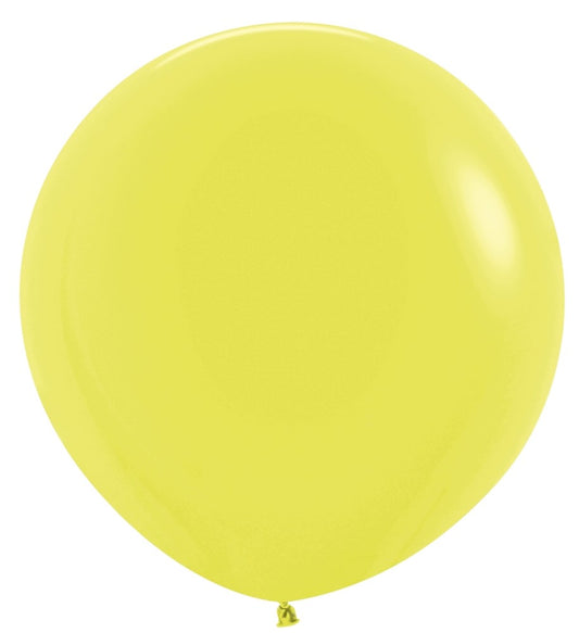 24 inch Sempertex Neon Yellow Latex Balloons 10ct