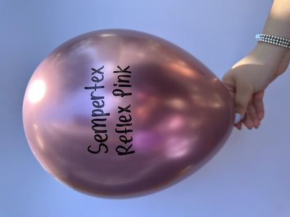24 inch Sempertex Reflex Pink Latex Balloons 10ct