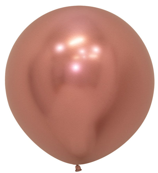 Globos de látex de oro rosa Sempertex Reflex de 24 pulgadas, 10 ct
