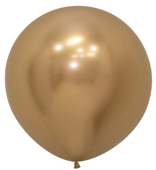 24 inch Sempertex Reflex Gold Latex Balloons 10ct