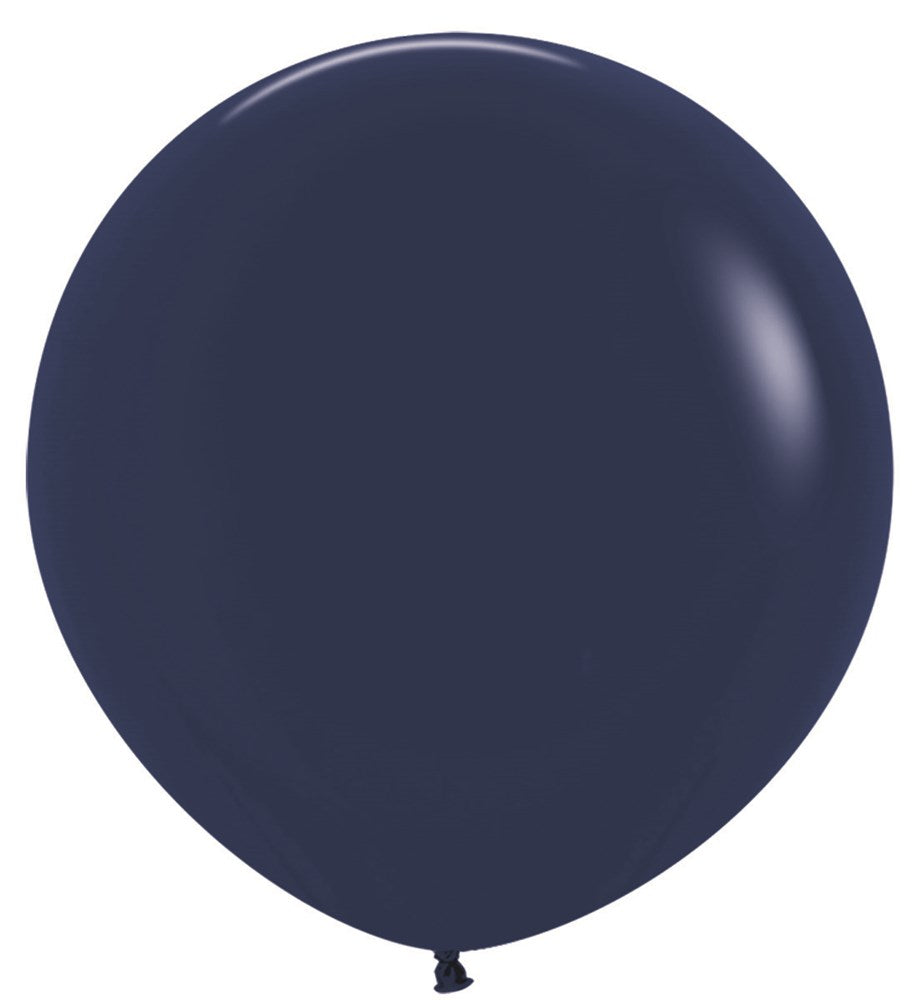 24 inch Sempertex Fashion Navy Blue Latex Balloons 10ct