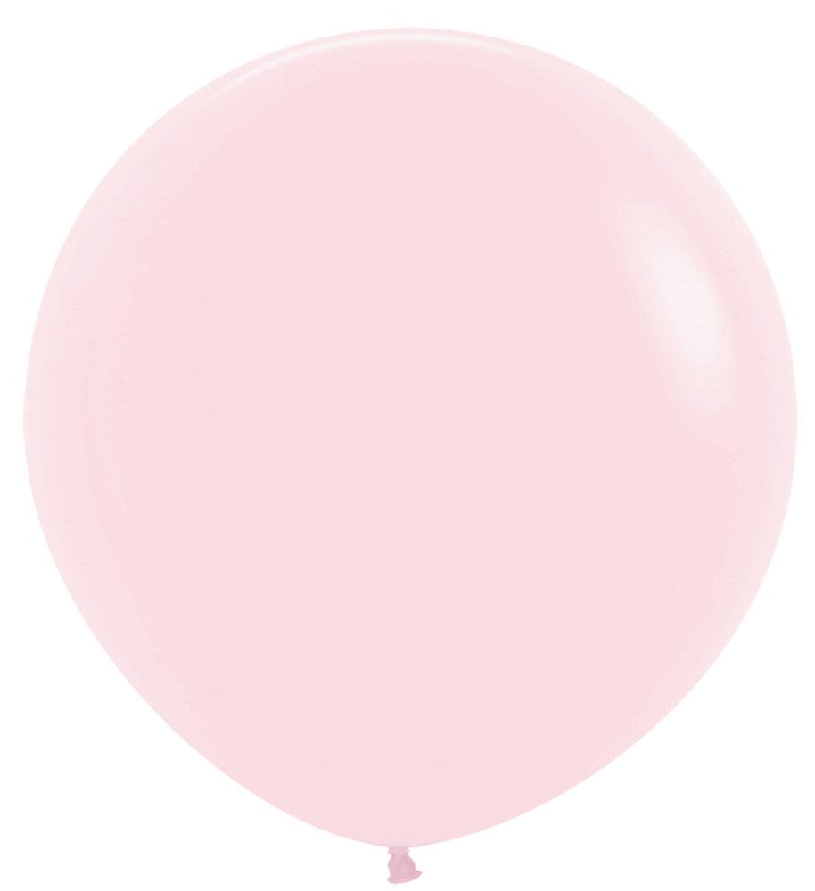 24 inch Sempertex Pastel Matte Pink Latex Balloons 10ct