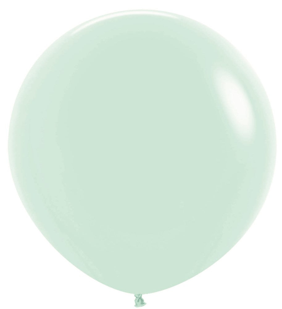 24 inch Sempertex Pastel Matte Green Latex Balloons 10ct