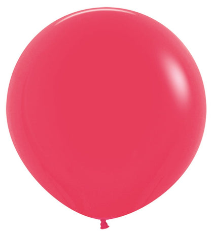 24 inch Sempertex Deluxe Raspberry Latex Balloons 10ct