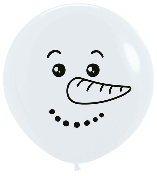 24 inch Sempertex Snowman Latex Balloons 10ct