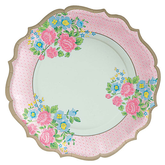 Tea Party Shaped 10.5in Plate 8ct