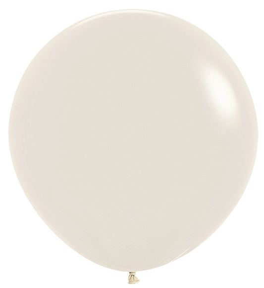 24 inch Sempertex Pastel Dusk Cream Latex Balloons 10ct