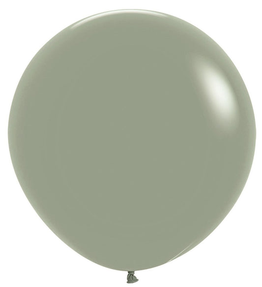 24 inch Sempertex Pastel Dusk Laurel Green Latex Balloons 10ct