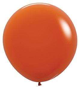 24 inch Sempertex Deluxe Sunset Orange Latex Balloons 10ct