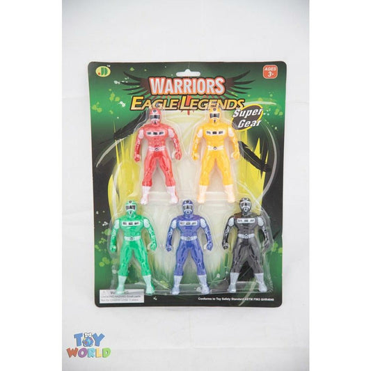 5pcs warrior in blister card - Toy World Inc