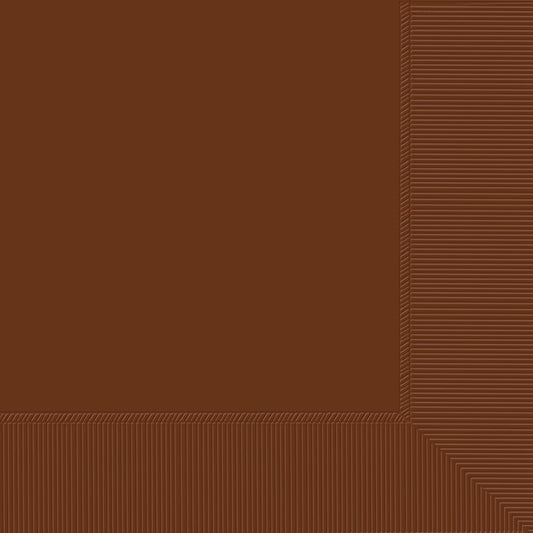 2-ply Beverage Napkin Chocolate Brown 40ct