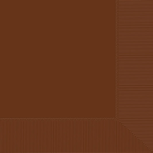 2-ply Lunch Napkin Chocolate Brown 40ct